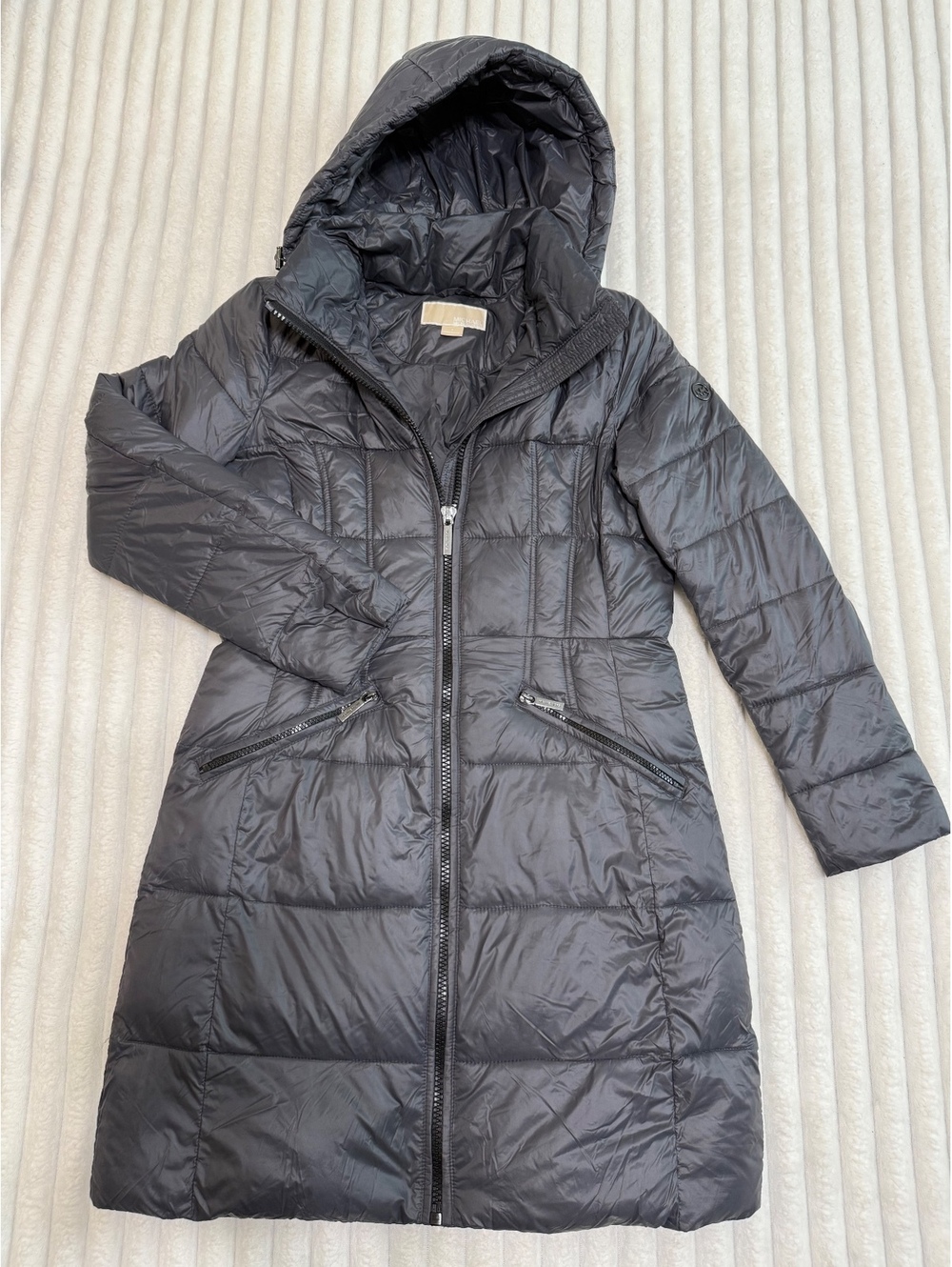 Michael Kors Black Puffer Coat with Hood Women’s Size Small